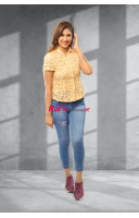 Solid Collared Net Shirt (KR411) Solid Collared Net Shirt (KR411)